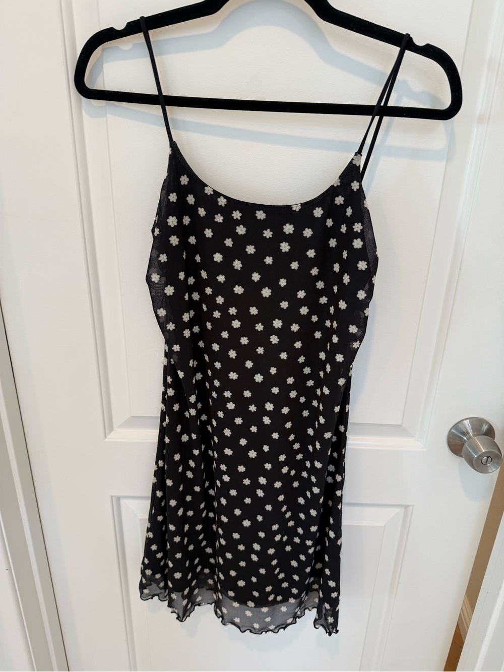 BP Black Dress with White flowers.